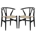 East End Imports Amish Dining Armchair- Black, 2PK EEI-1319-BLK
